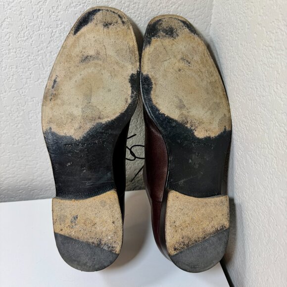 Bruno Magli Maioco Oxford Dress Shoes Brown Italy Nappa Leather Size 12 ret $395 - Picture 13 of 16